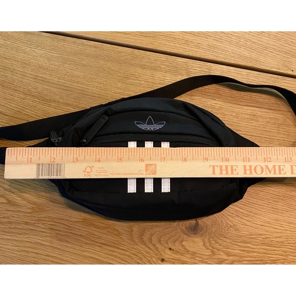 Adidas Originals Waist Bag Fanny‎ Pack Black 3-Stripes Trefoil Logo Crossbody